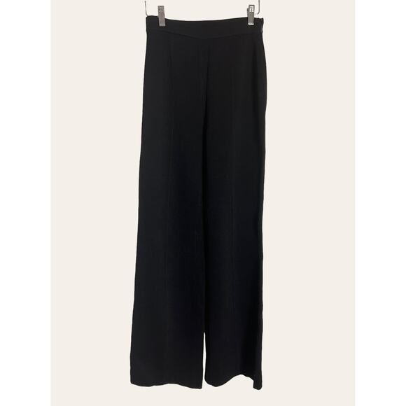 St. John Collection Pants - St. John Collection Black Knit Wide Leg Pants Size S